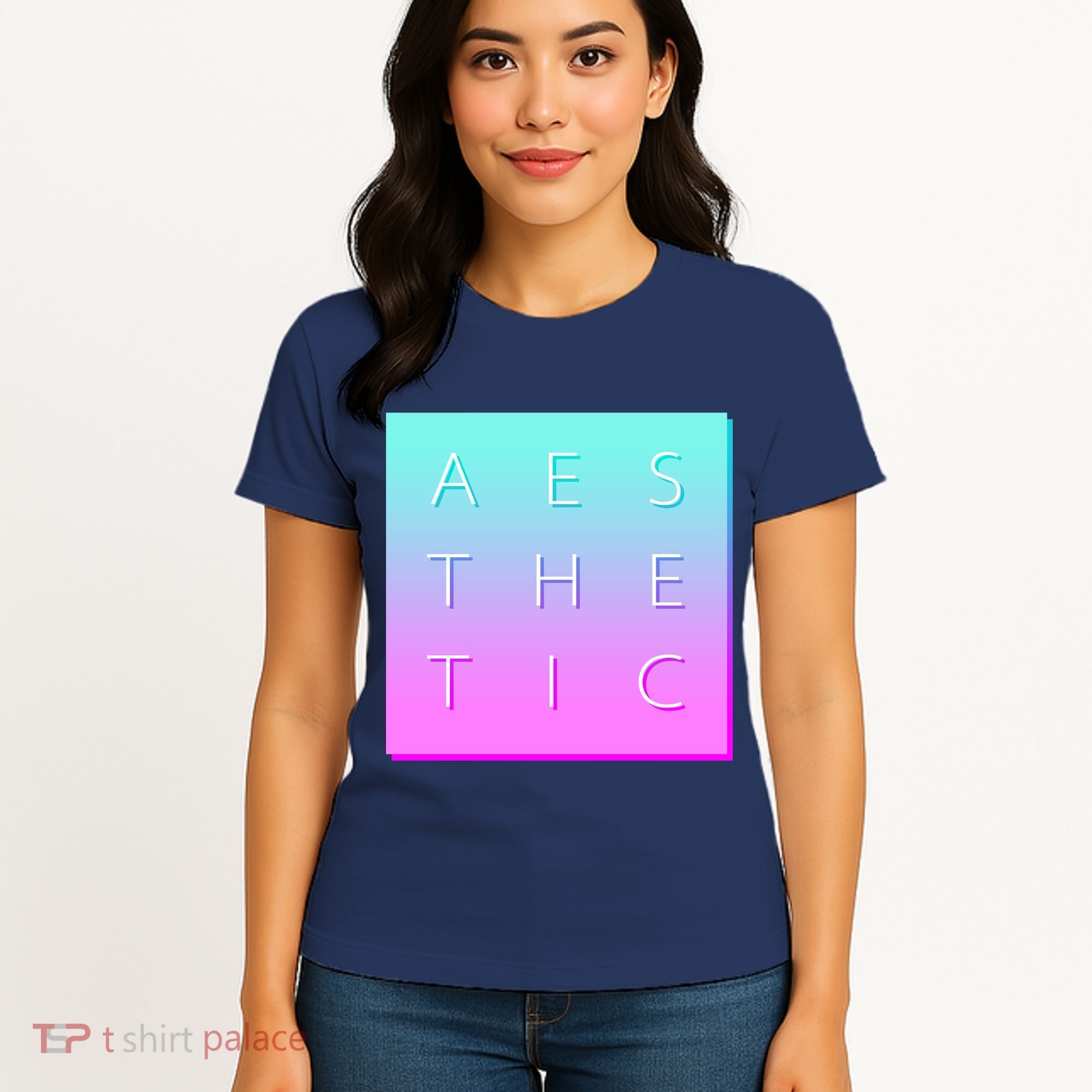 Vaporware Aesthetic Square Women's T-Shirt