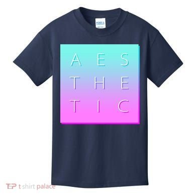 Vaporware Aesthetic Square Kids T-Shirt