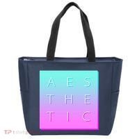 Vaporware Aesthetic Square Tote Bag thumb 0