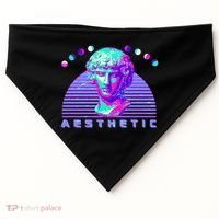 Vaporwave Aesthetic USA-Made Doggie Bandana thumb 0