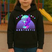 Vaporwave Aesthetic Kids Hoodie thumb 3