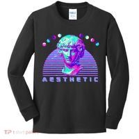 Vaporwave Aesthetic Kids Long Sleeve Shirt thumb 0