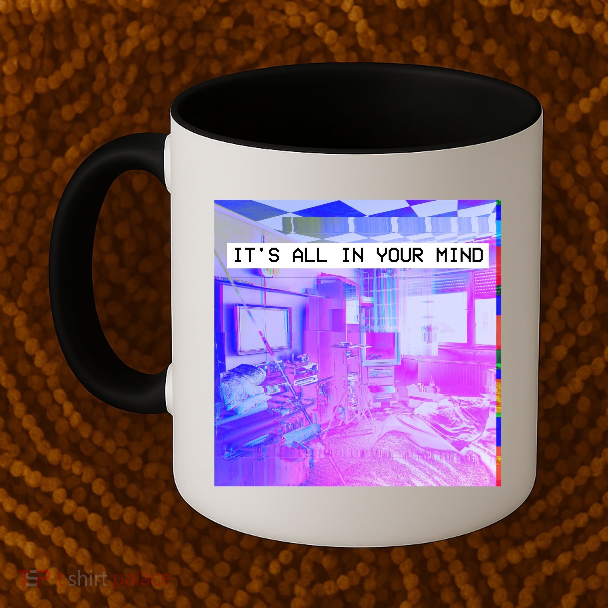 Vaporwave Room It's All In Your Mind Coffee Mug