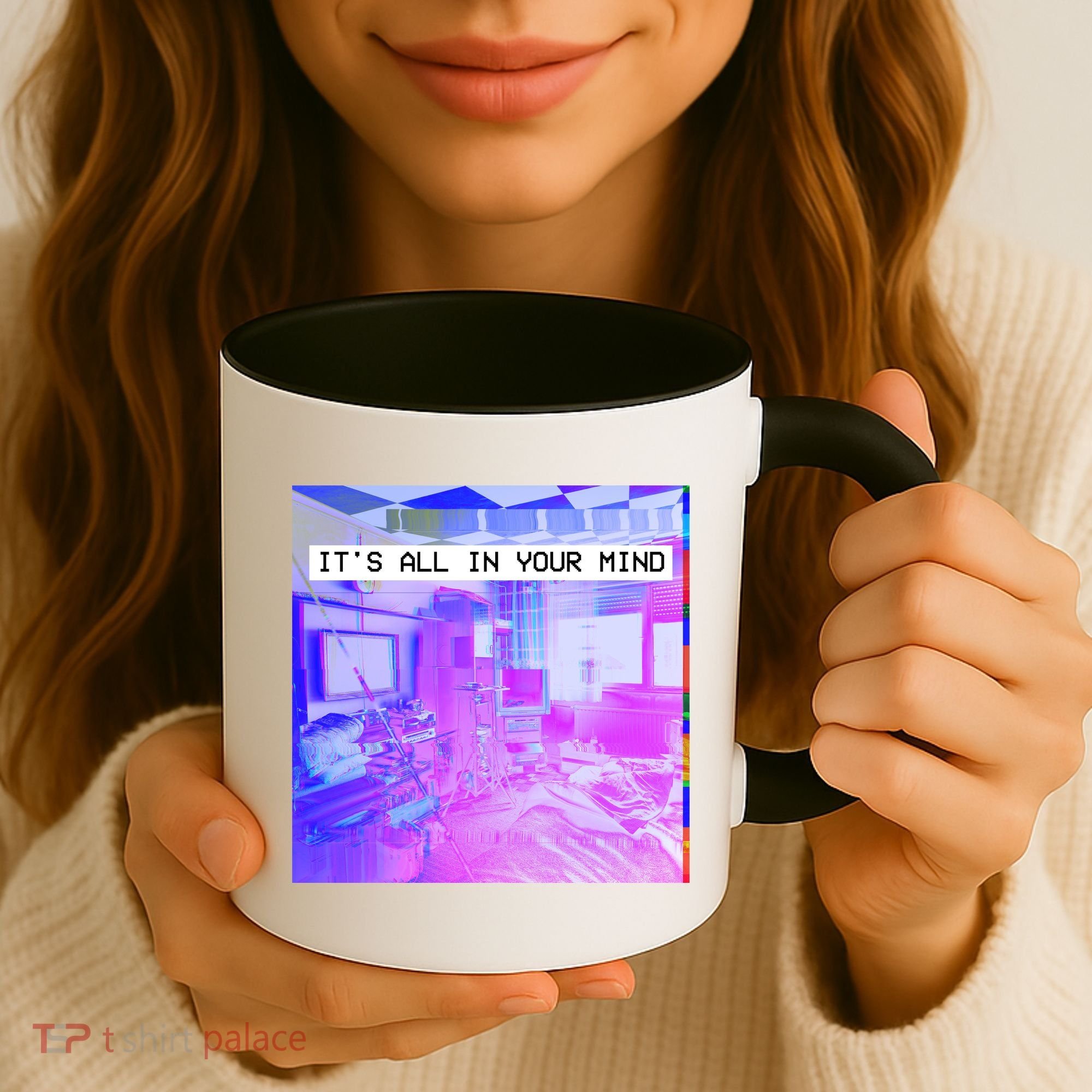 Vaporwave Room It's All In Your Mind Coffee Mug