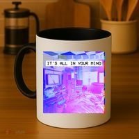 Vaporwave Room It's All In Your Mind Coffee Mug thumb 4