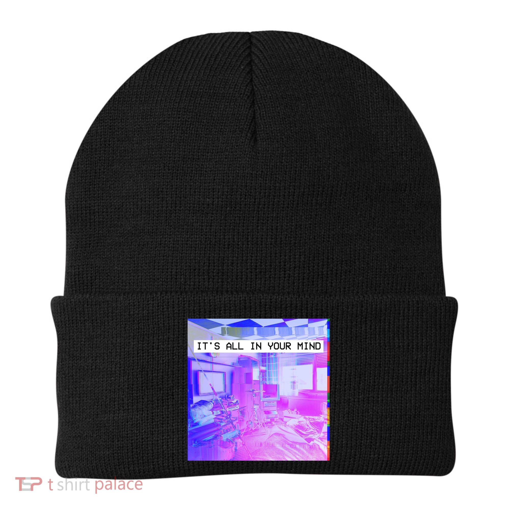 Vaporwave Room It's All In Your Mind Beanie