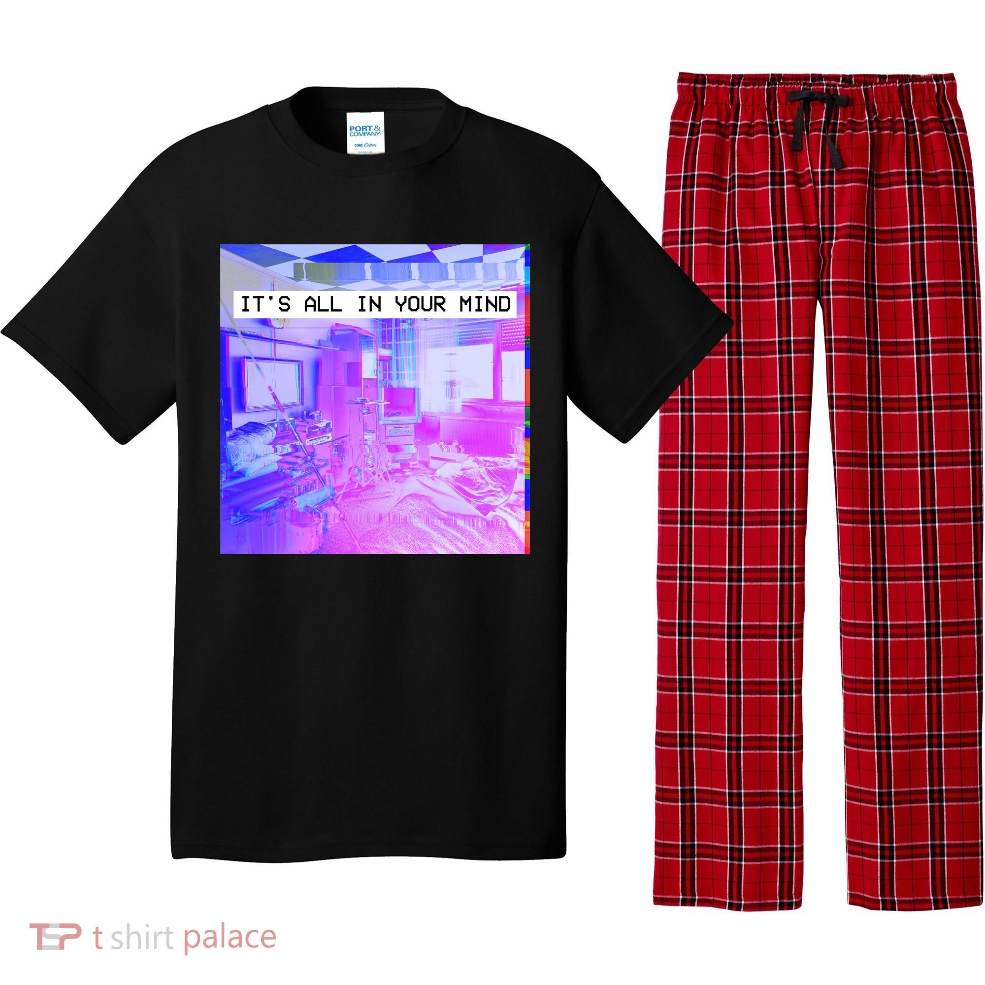 Vaporwave Room It's All In Your Mind Pajama Set