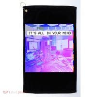 Vaporwave Room It's All In Your Mind Golf Towel thumb 0