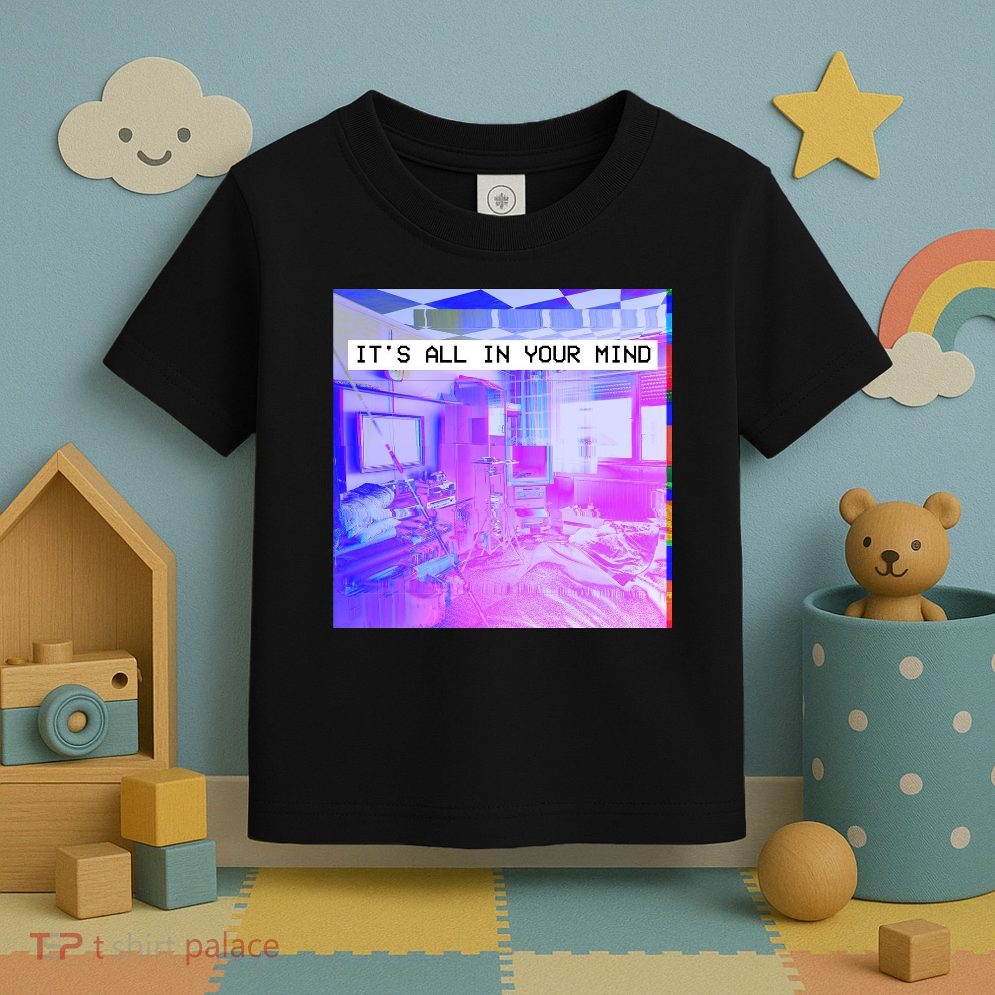 Vaporwave Room It's All In Your Mind Toddler T-Shirt