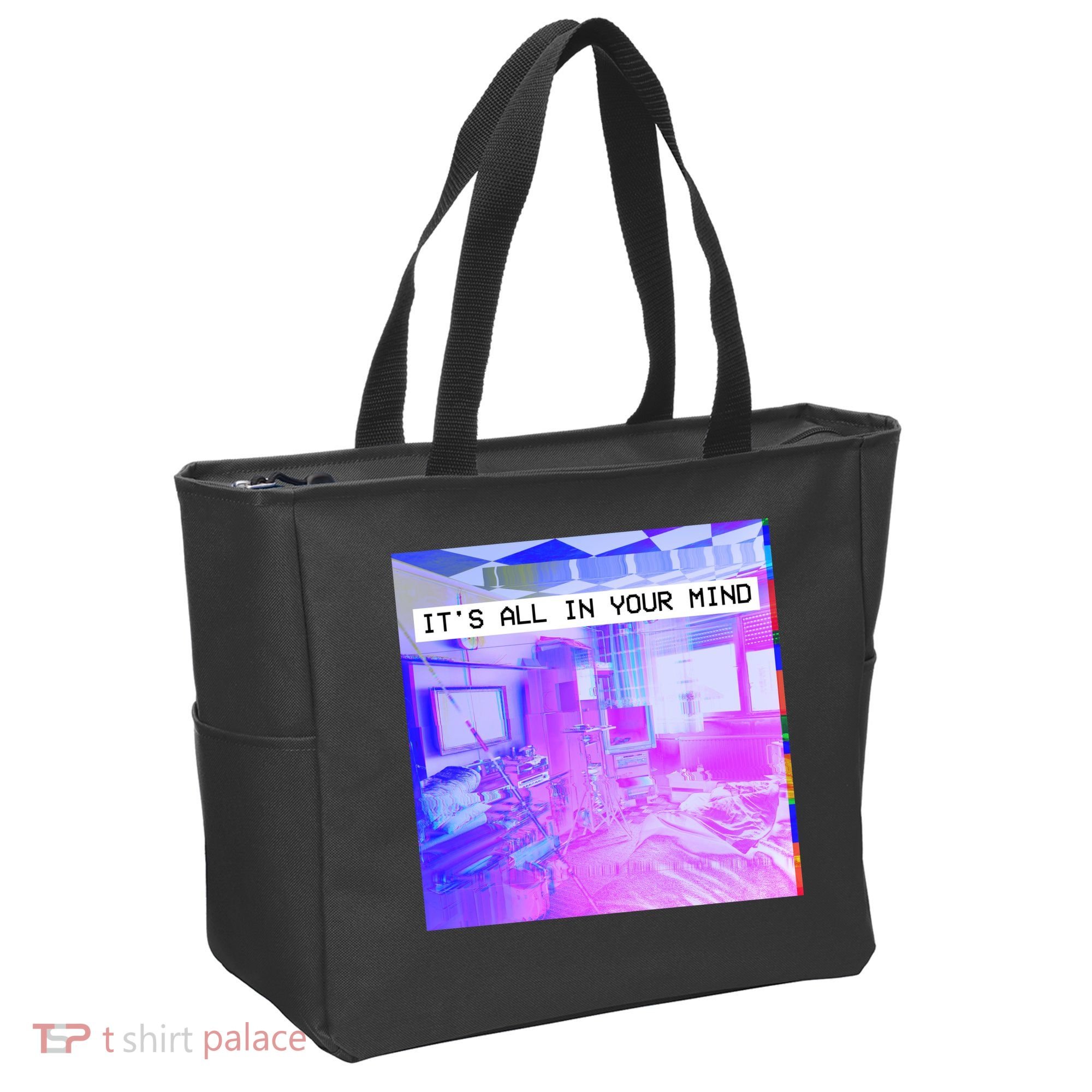 Vaporwave Room It's All In Your Mind Tote Bag