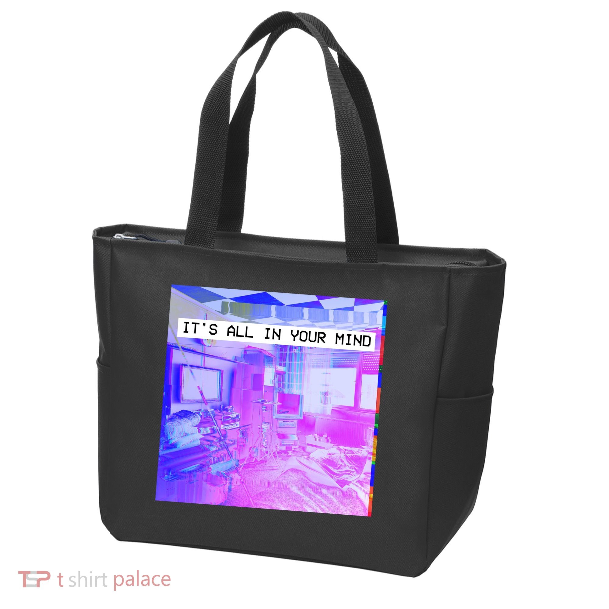 Vaporwave Room It's All In Your Mind Tote Bag
