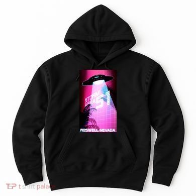Vaporwave Storm Area 51 UFO Hoodie