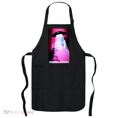 Vaporwave Storm Area 51 UFO Apron
