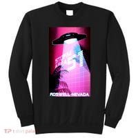Vaporwave Storm Area 51 UFO Sweatshirt thumb 0