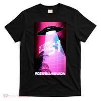 Vaporwave Storm Area 51 UFO T-Shirt thumb 0