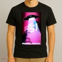 Vaporwave Storm Area 51 UFO T-Shirt thumb 3