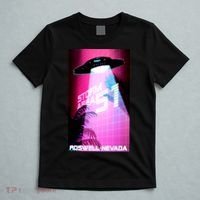 Vaporwave Storm Area 51 UFO T-Shirt thumb 5