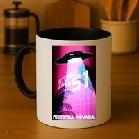 Vaporwave Storm Area 51 UFO Coffee Mug thumb 4