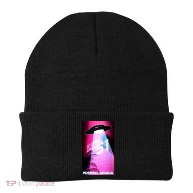 Vaporwave Storm Area 51 UFO Beanie