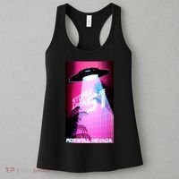 Vaporwave Storm Area 51 UFO Women's Tank Top thumb 3