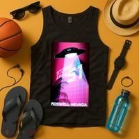 Vaporwave Storm Area 51 UFO Tank Top thumb 4