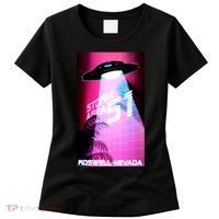 Vaporwave Storm Area 51 UFO Women's T-Shirt thumb 0