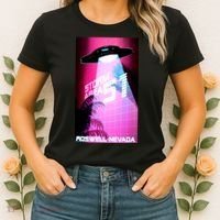Vaporwave Storm Area 51 UFO Women's T-Shirt thumb 2