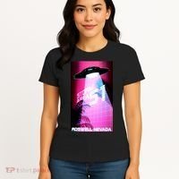 Vaporwave Storm Area 51 UFO Women's T-Shirt thumb 4