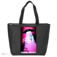 Vaporwave Storm Area 51 UFO Tote Bag thumb 0