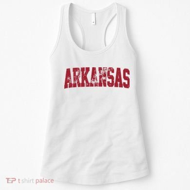 Vintage Arkansas Retro Arkansas Throwback Worn Faded Women's Tank Top
