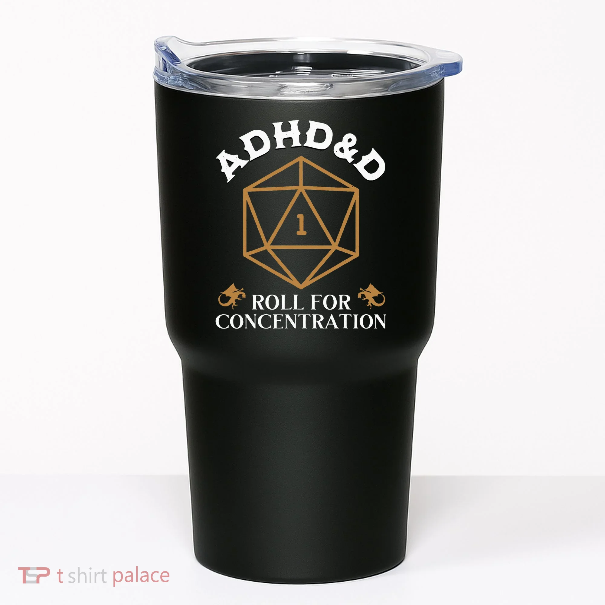 Vintage Adhd&D Roll For Concentration Dnd Tumbler