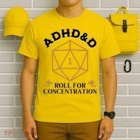 Vintage Adhd&D Roll For Concentration Dnd T-Shirt thumb 6