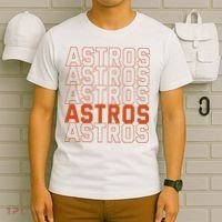 Vintage Astros Retro Style Name Sports Fan T-Shirt thumb 6
