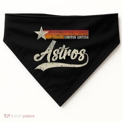Vintage A.S.T.R.O.S Retro Style 70s 80s First Name USA-Made Doggie Bandana