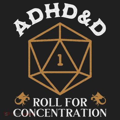 Vintage Adhd&D Roll For Concentration Dnd Hat