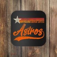Vintage Astros Retro Style 70s 80s First Name Coaster thumb 0