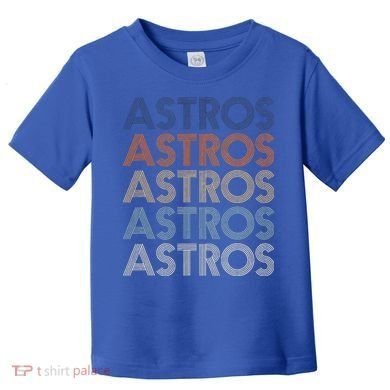 Vintage Astros Retro Style 70s 80s First Name Toddler T-Shirt