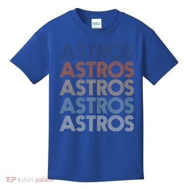 Vintage Astros Retro Style 70s 80s First Name Kids T-Shirt