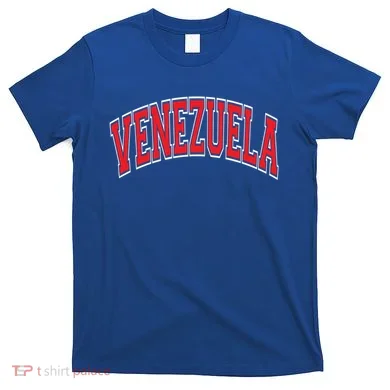 Venezuela Arched Red Text Gift T-Shirt