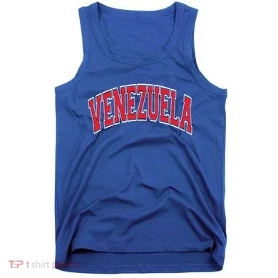 Venezuela Arched Red Text Gift Tank Top
