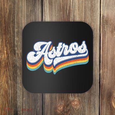 Vintage Astros Retro Style 70s 80s First Name Coaster