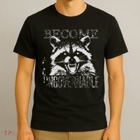 Vintage Angry Raccoon Become Ungovernable Trash Panda Meme T-Shirt thumb 3
