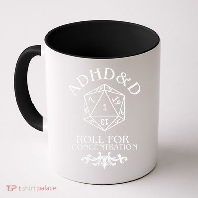 Vintage Adhd&D Roll For Concentration Funny Coffee Mug