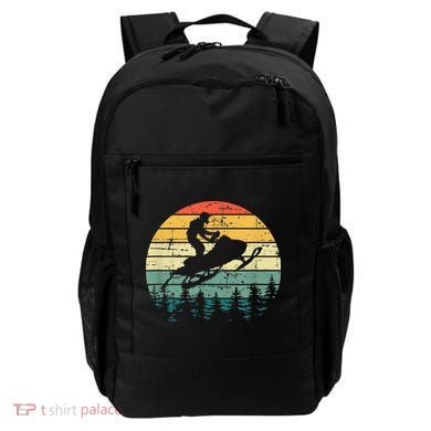 Vintage American Snowmobile Retro Snowmobiling Sled Backpack