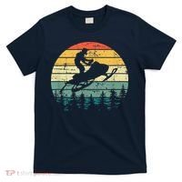 Vintage American Snowmobile Retro Snowmobiling Sled T-Shirt thumb 0