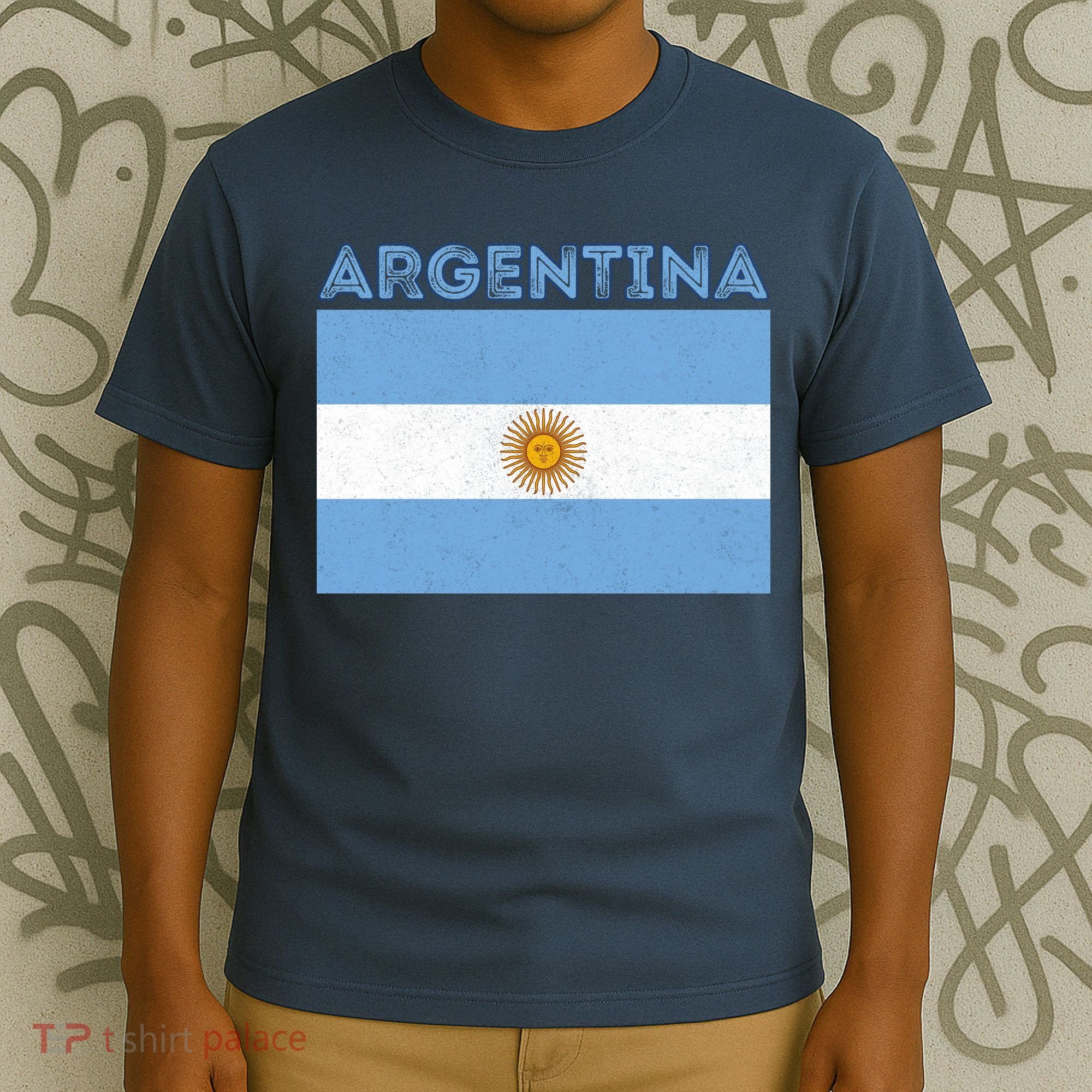 Vintage Argentina Sun Flag T-Shirt