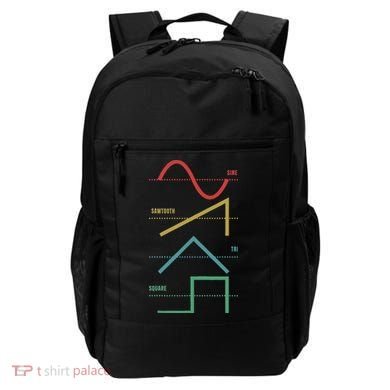 Vintage Analogue Synthesizer Techno Waveform Synth Nerd Backpack