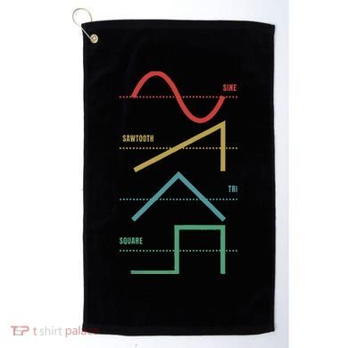 Vintage Analogue Synthesizer Techno Waveform Synth Nerd Golf Towel