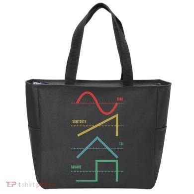 Vintage Analogue Synthesizer Techno Waveform Synth Nerd Tote Bag