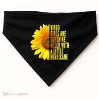 Virgo August September Birthday Sunflower Flower Great Gift USA-Made Doggie Bandana thumb 0